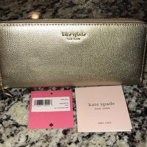 Gold Kate Spade Wallet